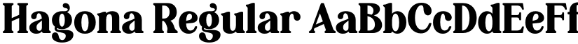 Hagona Regular font