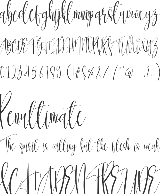 Billions font preview