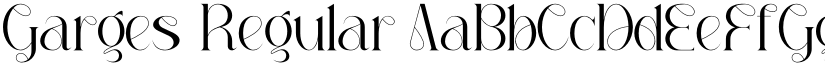 Garges Regular font