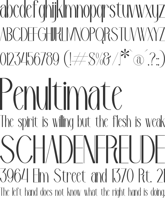 Ganesha font preview