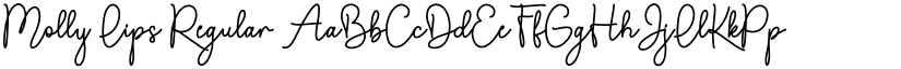 Molly Lips Regular font