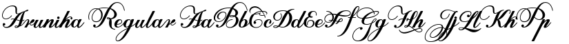Arunika Regular font