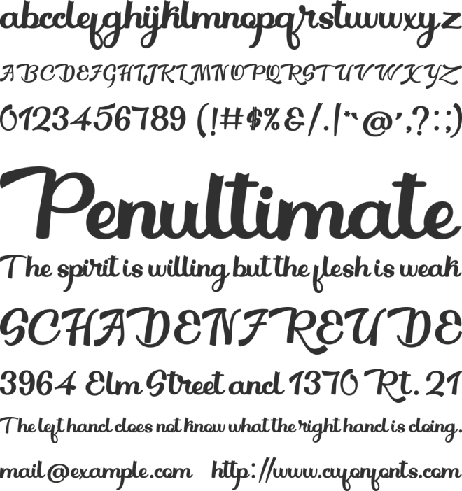 Breylone font preview