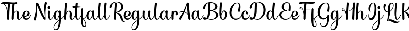 The Nightfall Regular font