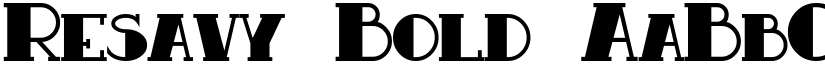 Resavy Bold font