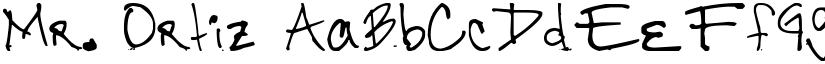 Mr. Ortiz font download