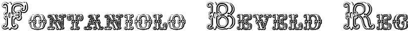 Fontaniolo Beveld Regular font