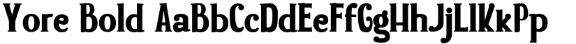 Yore Bold font