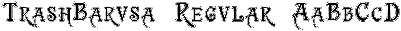 TrashBarusa Regular font