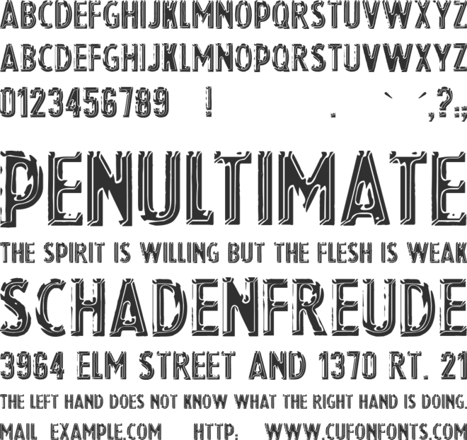 Chrom font preview
