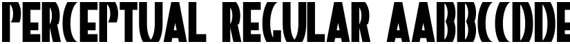 Perceptual Regular font