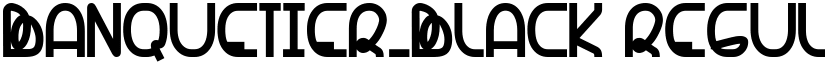 Banquetier-Black Regular font
