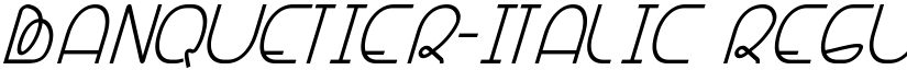 Banquetier-Italic Regular font