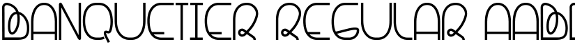 Banquetier Regular font