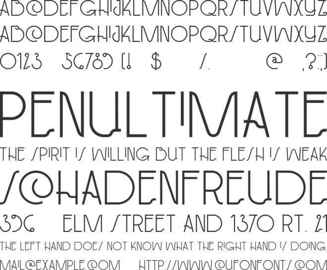 DK Paviljoen font preview