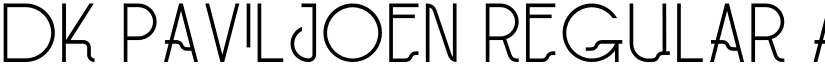 DK Paviljoen Regular font