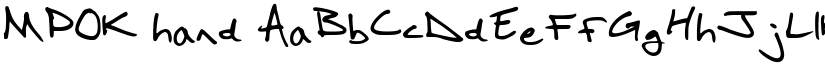 MPOK Hand font download