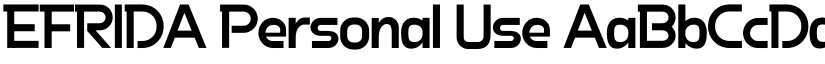 EFRIDA Personal Use font