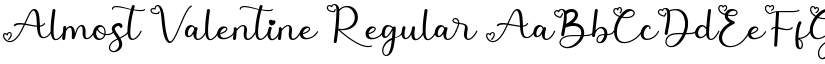 Almost Valentine Regular font