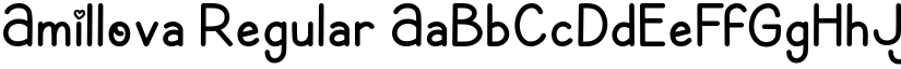 Amillova Regular font
