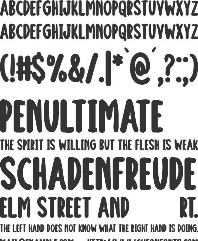 Juicy Fruit font preview