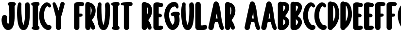 Juicy Fruit Regular font