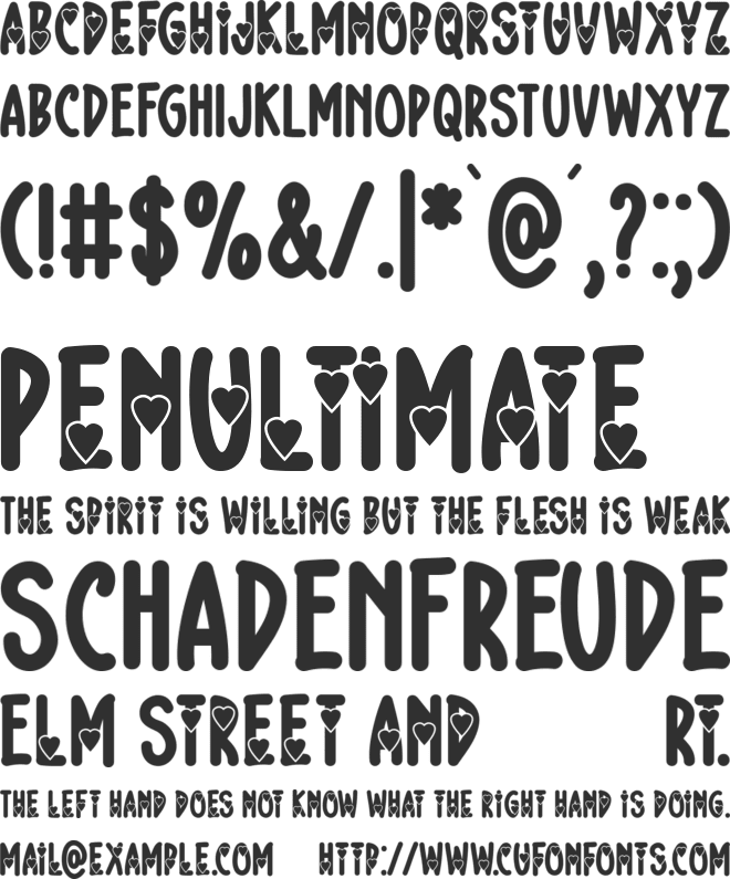 Shy Darling font preview
