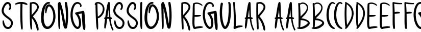 Strong Passion Regular font