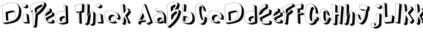 DiPed Thick font