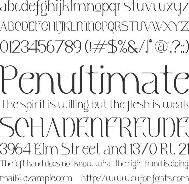 Meliska font preview