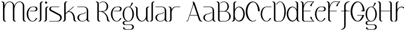 Meliska Regular font