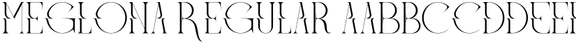 Meglona Regular font
