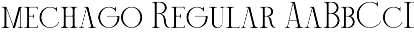 mechago Regular font