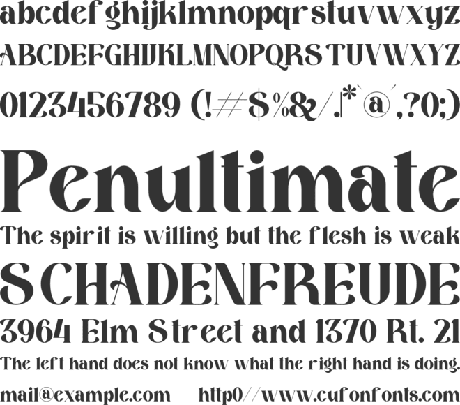 mariana font preview