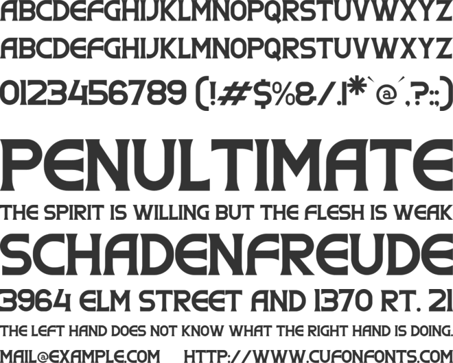 Maistro font preview