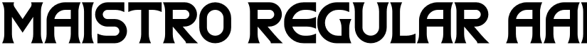 Maistro Regular font