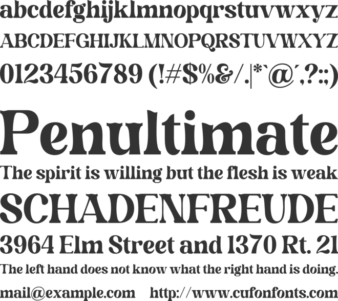 Magofah font preview