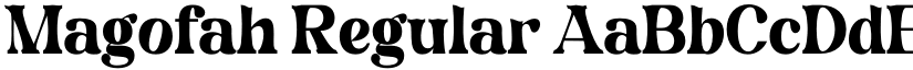 Magofah Regular font