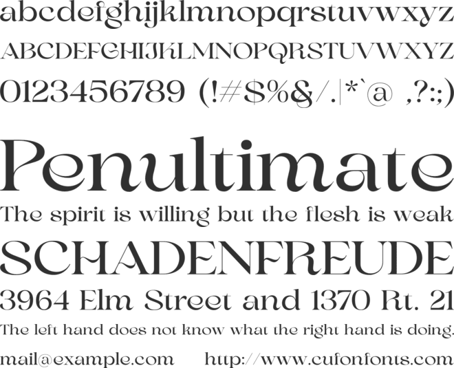 Augify Demo font preview