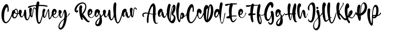 Courtney Regular font