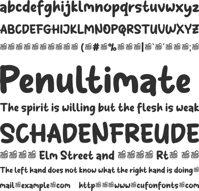 Shyest Personal Use font preview