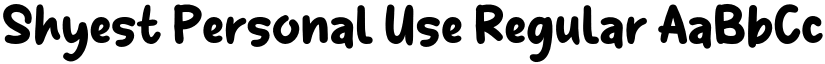 Shyest Personal Use font download