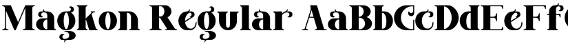 Magkon Regular font