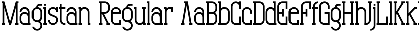 Magistan Regular font