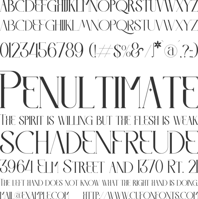 LITERACY font preview