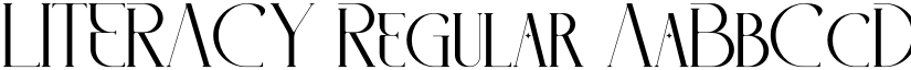 LITERACY Regular font