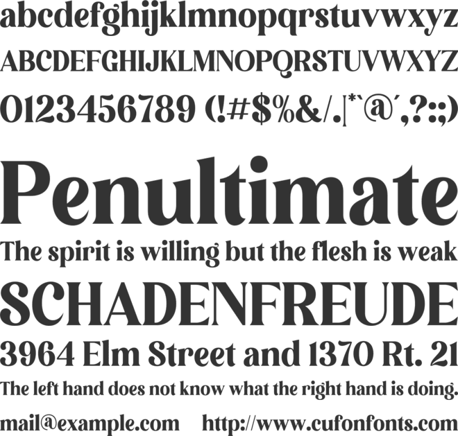 Lebagof font preview