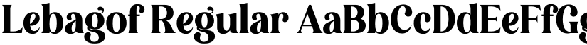 Lebagof Regular font
