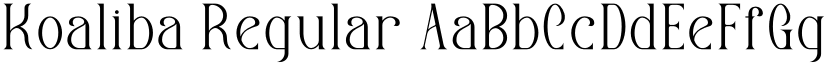 Koaliba Regular font