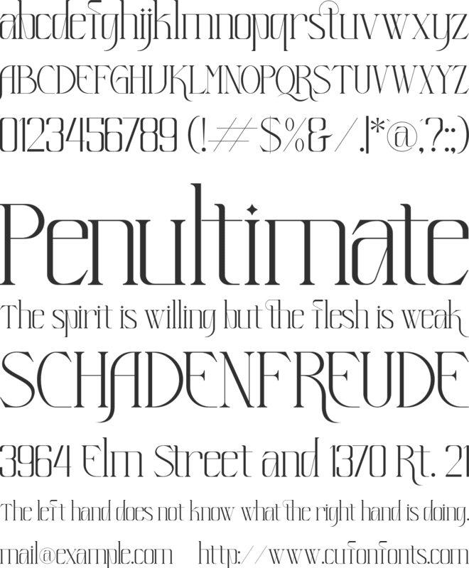Histeria font preview